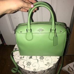 Green coach satchel